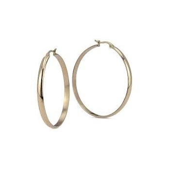 ORECCHINI CERCHIO GRANDE ACCIAIO DORATO MOD. LK/OR023 [c6740cae]