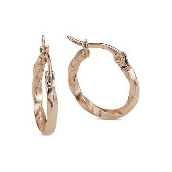 ORECCHINI CERCHIO PICCOLO ACCIAIO ROSATO MOD. LK/OR03 [a3eb238b]