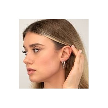 ORECCHINI ACCIAIO RODIATI MOD. LK/OR33 [2bfc5ba6]