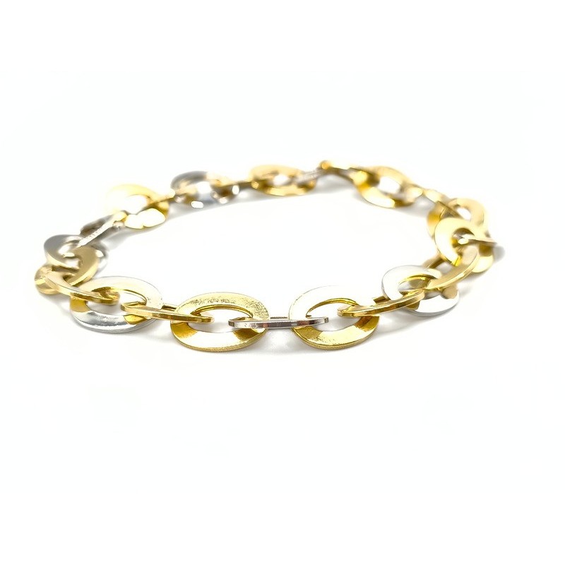 Bracciale in oro bicolor mod. m6-285 [c17540fd]