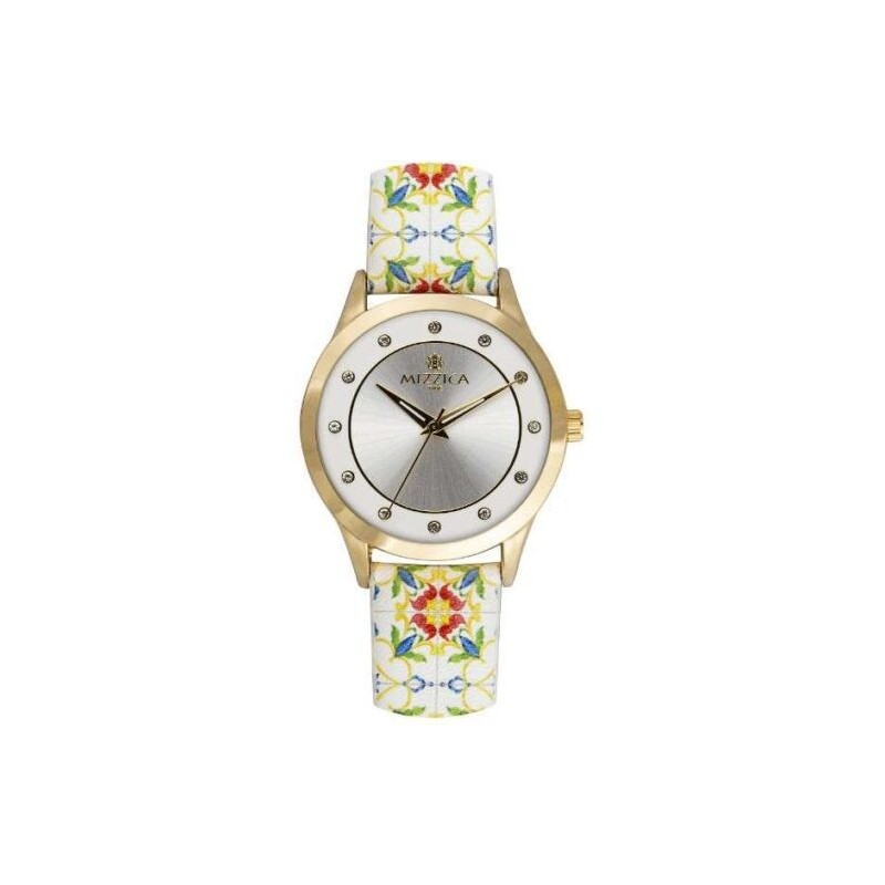 OROLOGIO  KERAMOS  IN METALLO E CINT. IN PELLE MOD. MA106 [a65bf6ae]