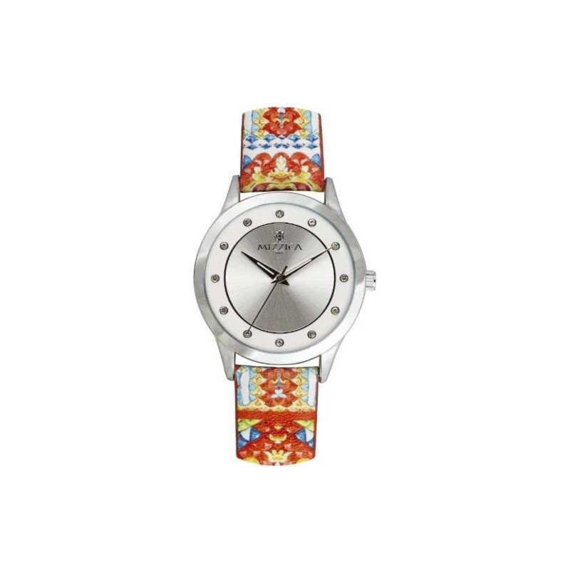 OROLOGIO  LA PIGNA  IN METALLO E CINTURINO IN PELLE MOD. MA110 [471a3007]