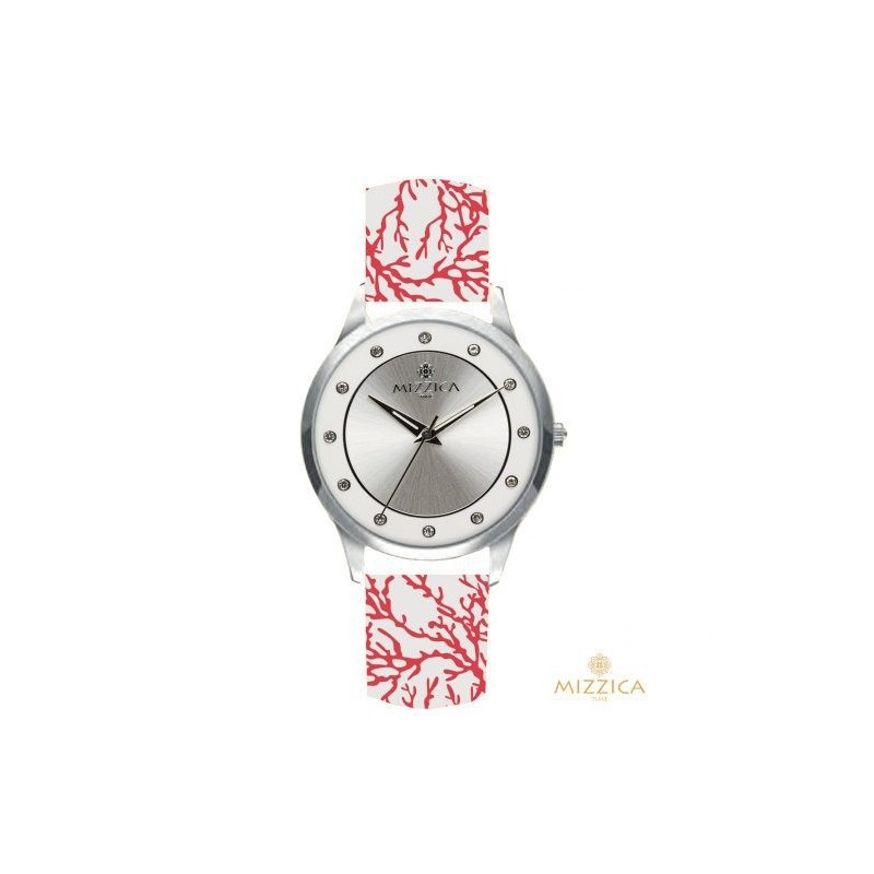 OROLOGIO  IL CORALLO ROSSO  IN METALLO E CINT. IN PELLE MOD. MA138 [b1078970]