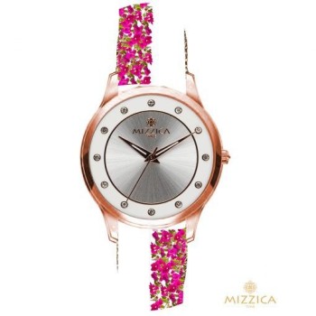 OROLOGIO  LA BOUGANVILLA  IN METALLO E CINT. IN PELLE MOD. MA164 [acbb1c66]