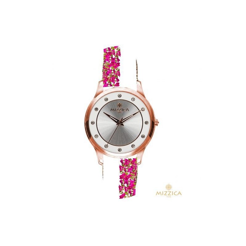 OROLOGIO  LA BOUGANVILLA  IN METALLO E CINT. IN PELLE MOD. MA164 [acbb1c66]