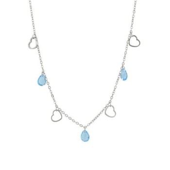 Collana rodiata cuori mod. MK/GR20 [cd250746]