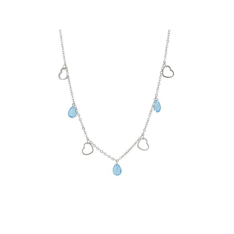 Collana rodiata cuori mod. MK/GR20 [cd250746]