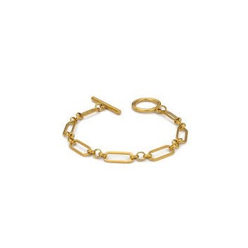 BRACCIALE IN ACCIAIO DORATO MOD. MY/BR08 [061af827]