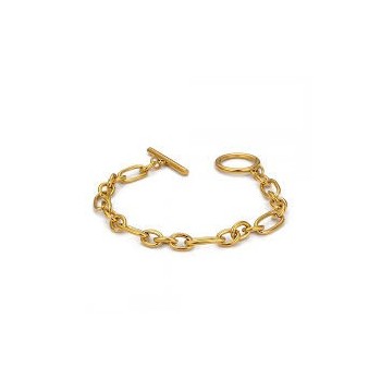 BRACCIALE IN ACCIAIO DORATO MOD. MY/BR09 [8b7df56e]