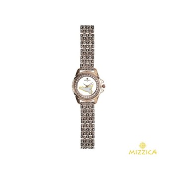 OROLOGIO SICILIA IN METALLO CON ZIRCONI MOD. MZ201R [25794889]