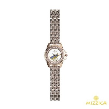 OROLOGIO CARRETTO IN METALLO CON ZIRCONI MOD. MZ202R [ad6e30a4]