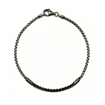 BR. 1/2 TENNIS CON ZIRCONI NERI IN ARG. BRUNITO MOD. NC80145275 [d95bb544]