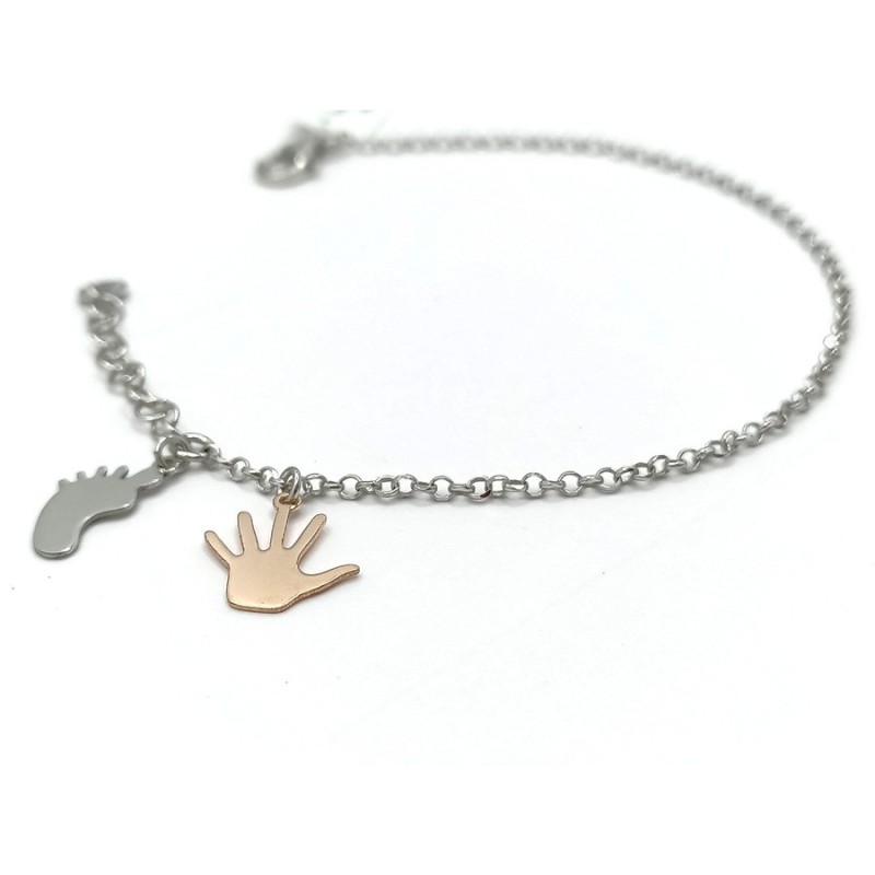 bracciale argento mano-piede mod.ncbr039b [5fbc716b]