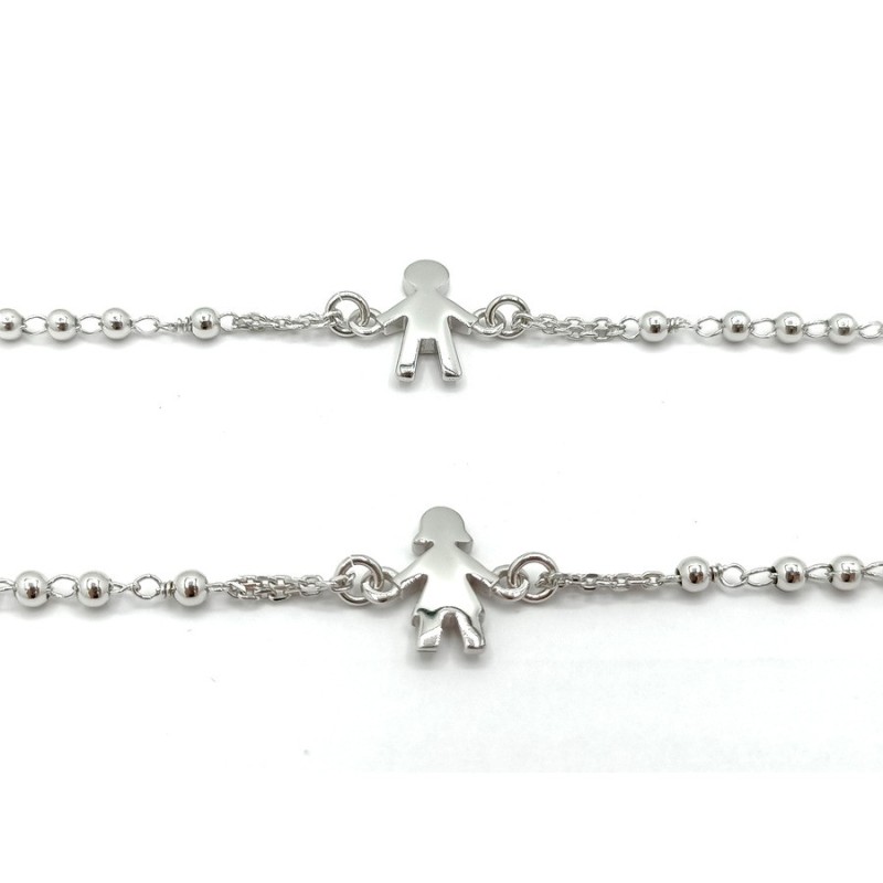 bracciale argento con bimba/o mod.ncbr054 [4ced9f58]