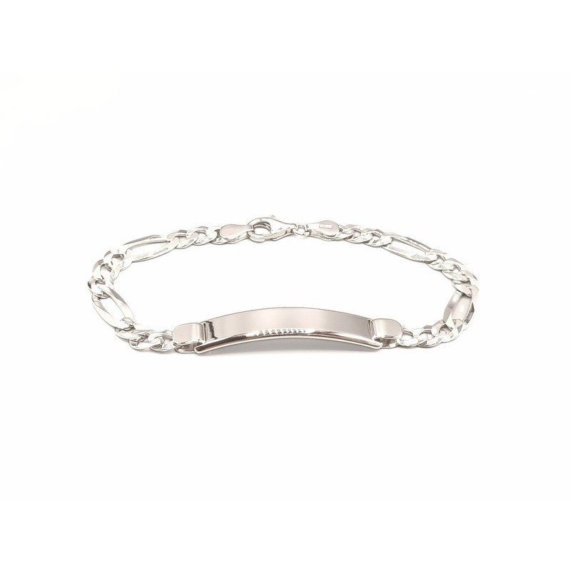Bracciale in argento con piastra Mod. NCBR13 [2478e63e]