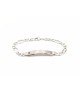 Bracciale in argento con piastra Mod. NCBR13 [2478e63e]