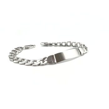 Bracciale con piastra in argento Mod. NCBR15A [f3f5be97]