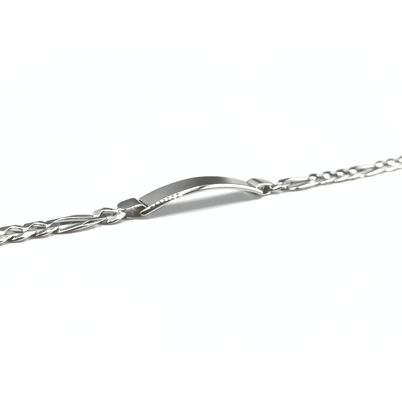Bracciale con piastra in argento Mod. NCBR17 [a7fb121e]