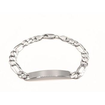 Bracciale con piastra in argento Mod. NCBR19 [38b015ed]