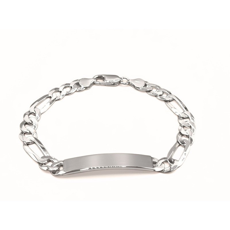 Bracciale con piastra in argento Mod. NCBR19 [38b015ed]