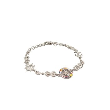 Bracciale in argento rosa dei venti Mod. NCBR19A [d3ab5e22]