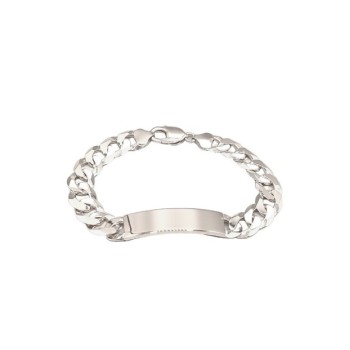 Bracciale in argento con piastra Mod. NCBR40A [8918fd96]