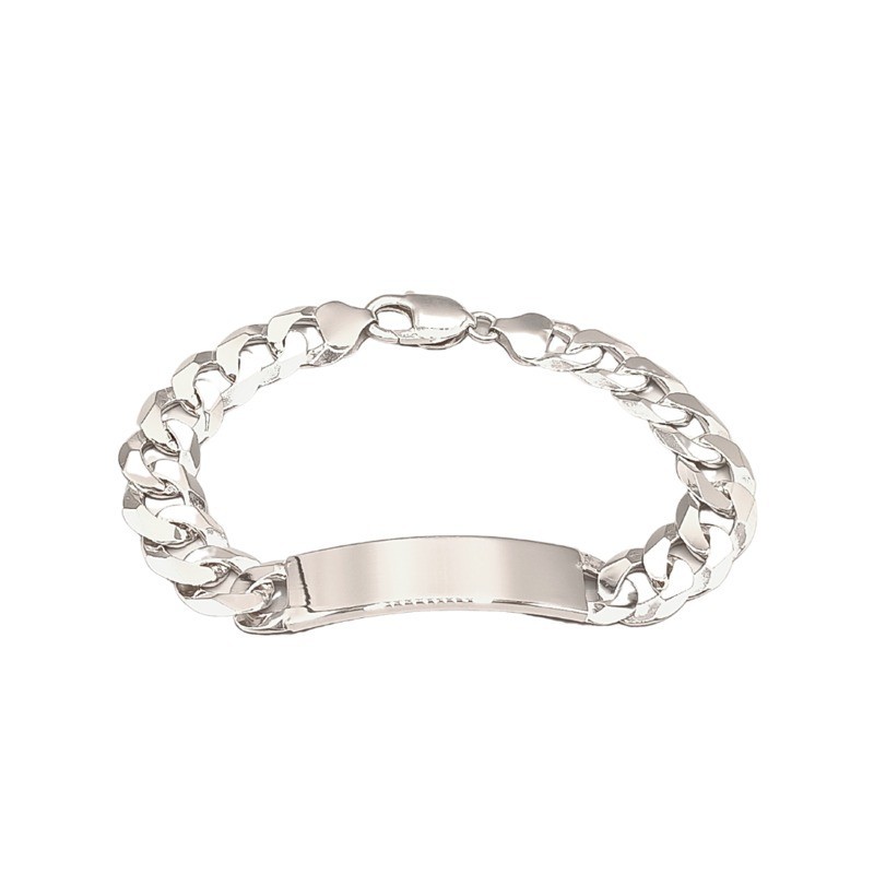 Bracciale in argento con piastra Mod. NCBR40A [8918fd96]