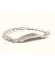 Bracciale in argento con piastra Mod. NCBR40A [e4026eaf]