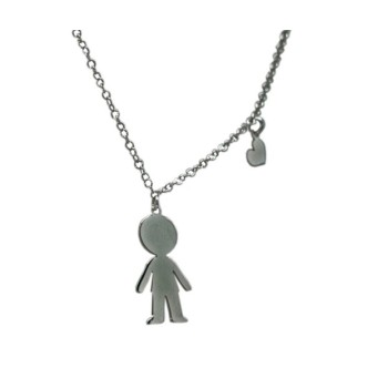 collana con bimbo argento mod.nccl040 [112336f9]