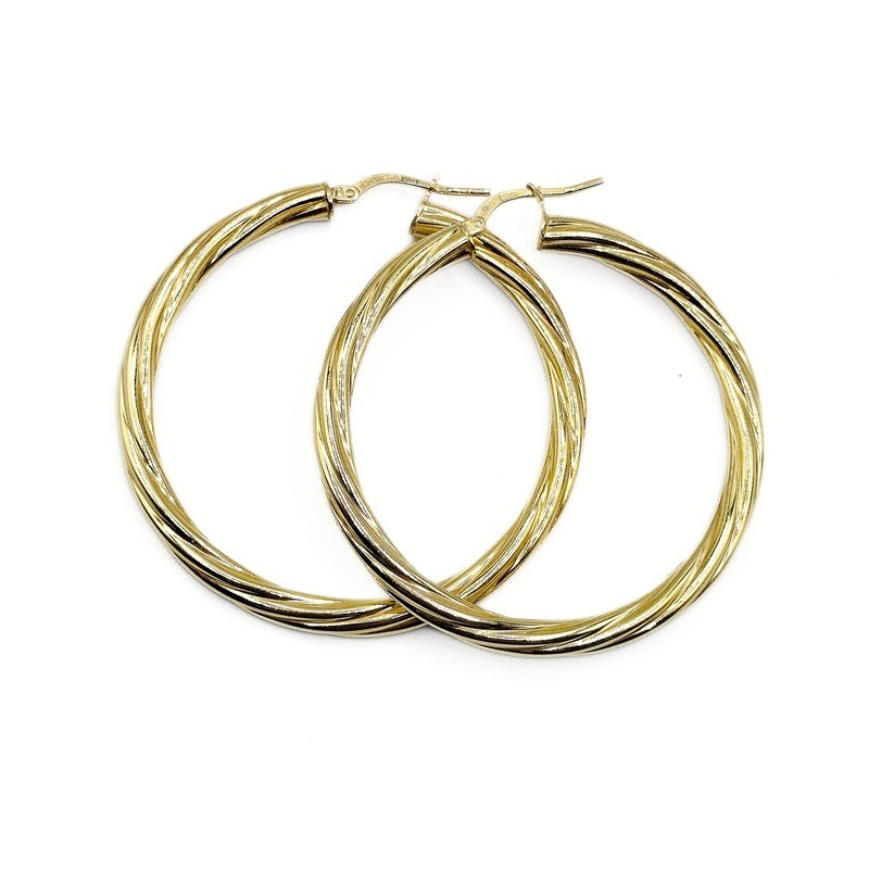 OR.CERCHI DORATI LAVORATI MOD. NCORD14 [9c817484]