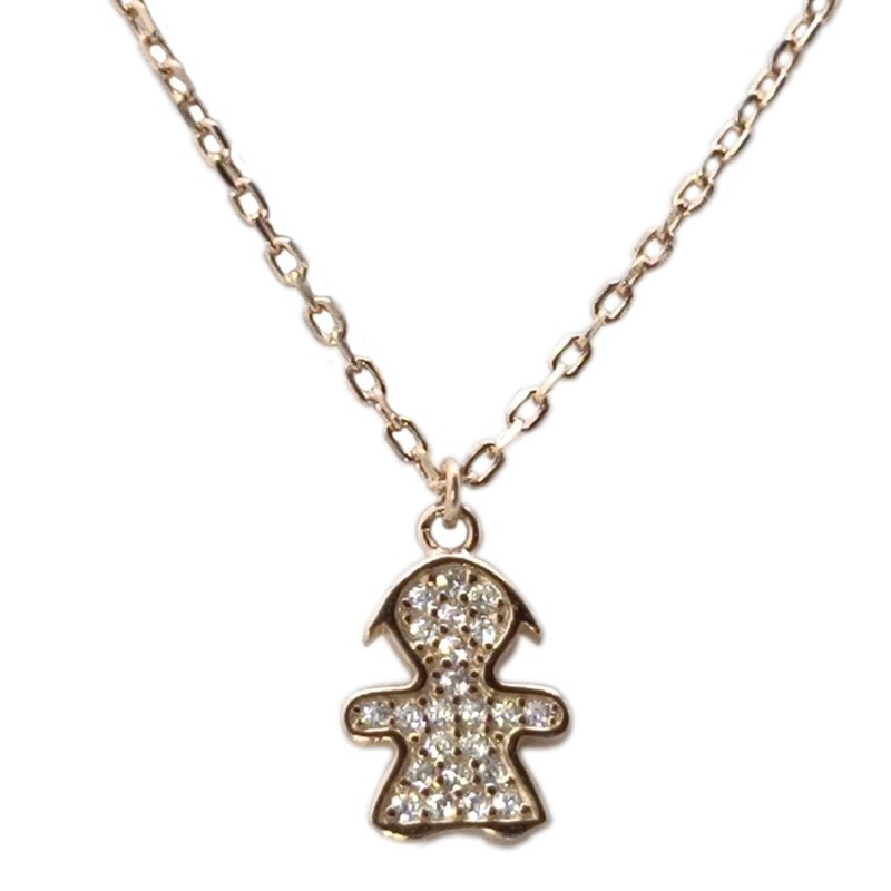 pendente con bimba argento mod.ne001310r [f013f6a0]