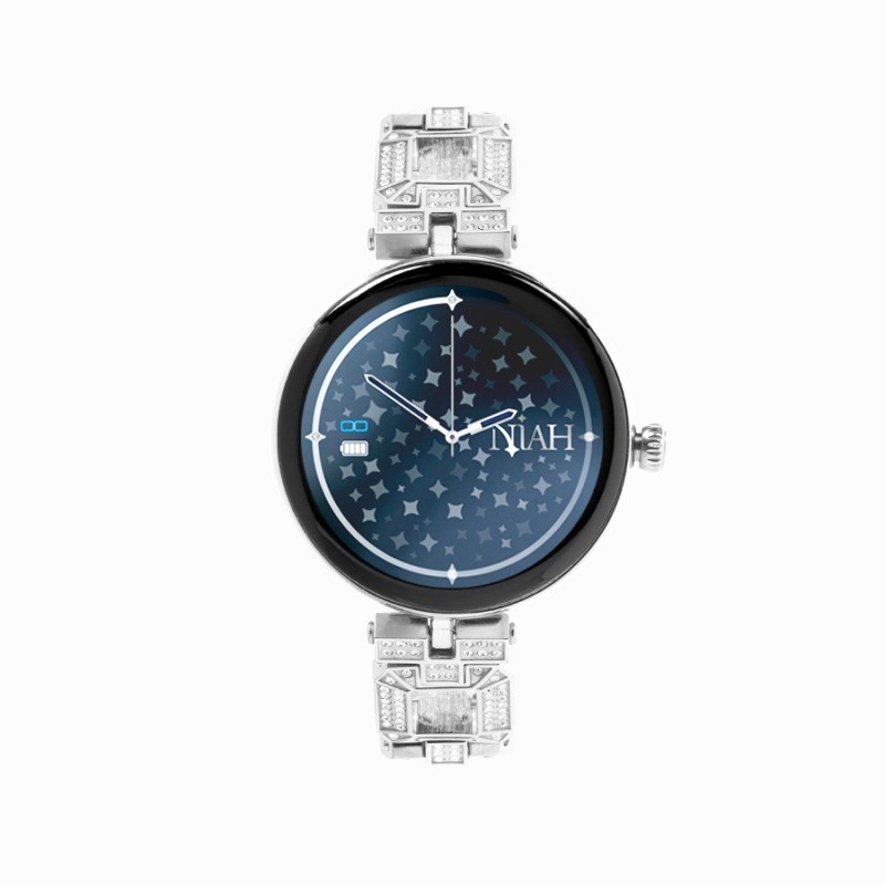 NIAH LYRA SMARTWATCH CON MAGLIA METALLICA GRANDE SILVER MOD. NH-LYRA-M3SIL [b2f25844]
