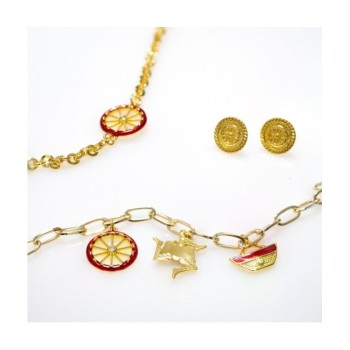 OR. METALLO ANALLERGICO MEDAGLIA RUOTA MOD. OR302G [d727ccae]