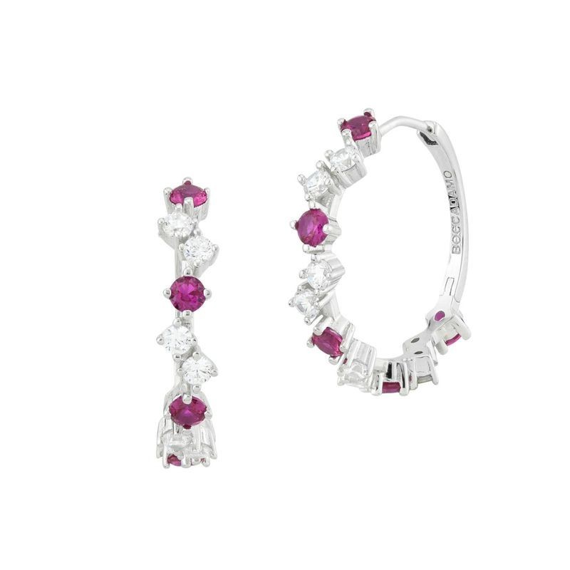 ORECCHINI IN ARGENTO E ZIRC. MOD. OR897R [23003ae0]