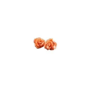 orecchini fiore oro e corallo mod. orm3-96 [ac07f928]