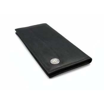 Portacarte in pelle con placca in argento Mod.P004 [b12d8c8e]