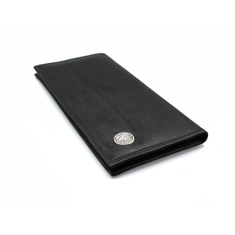 Portacarte in pelle con placca in argento Mod.P004 [b12d8c8e]