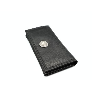 Portachiavi in pelle placca arg. mod.p009 [b9ce9ca6]