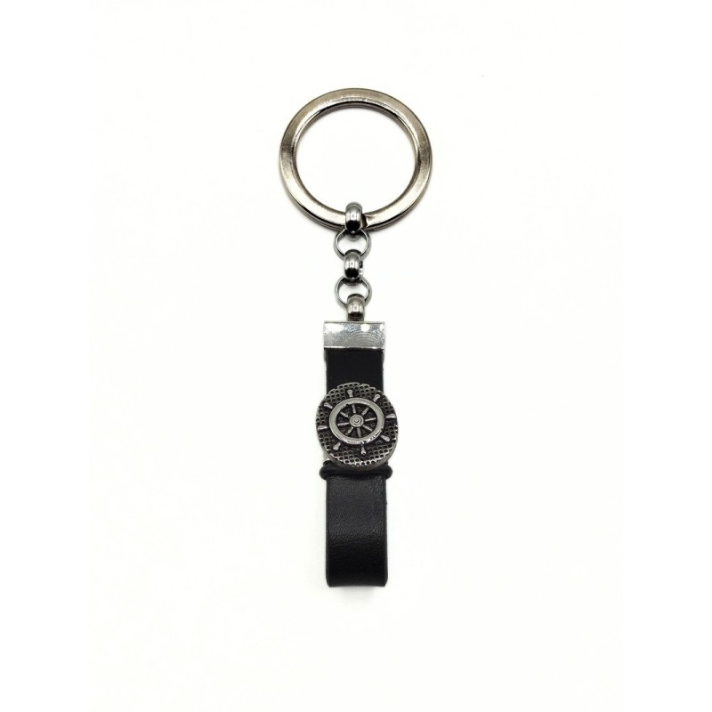 P.CHIAVI TIMONE IN ACCIAIO E PELLE MOD. PCH00402 [8048fe81]