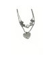 COLLANA ACCIAIO CUORI E ZIRC. MOD. PDD00189B [233116b5]