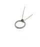 PENDENTE ACCIAIO CERCHIO E ZIRC. MOD. PDD00264 [f3722493]