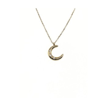 PENDENTE ACCIAIO DOR. MEZZA LUNA MOD. PDD00267B [3bb72f5f]