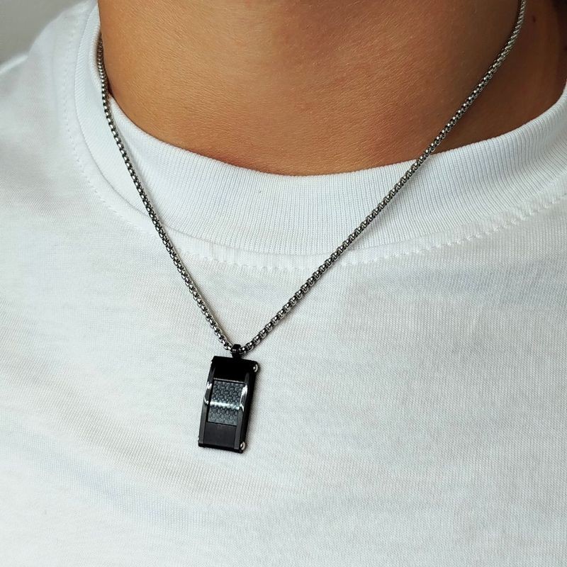 PD. ACCIAIO E CARBONIO RETTANGOLARE mod. PDU00283 [9f6fde17]