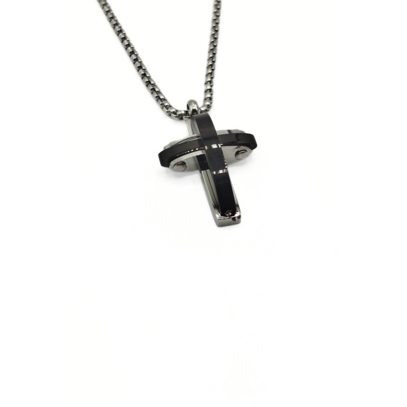 PD. ACCIAIO CON CROCE BICOLOR MOD.PDU00511 [cfe4c589]