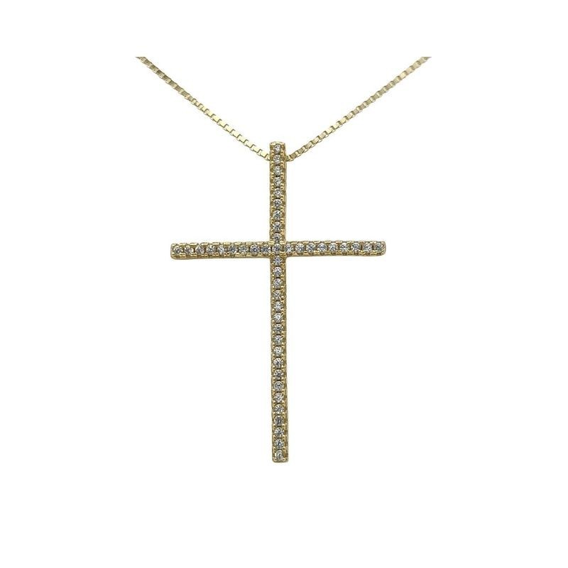 Pendente Croce in argento Mod. PE3106B [45db852b]