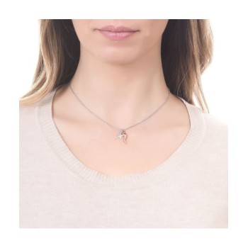 COLLANA IN ACCIAIO CON CORNETTO MOD. PF/GR43 [45f98b35]