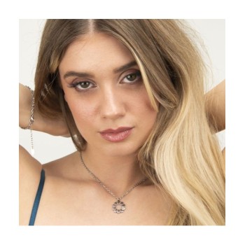 COLLANA IN ACCIAIO CON CUORI MOD. PF/GR91 [07655909]