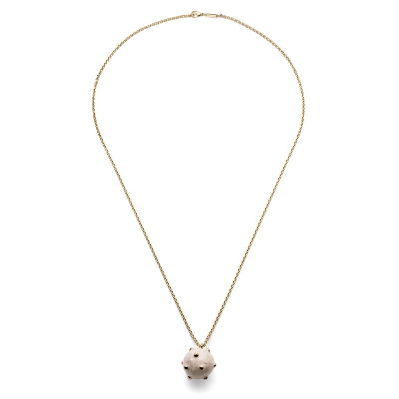 COLLANA CON MINA BIANCA IN BRONZO MOD. 2697 [13950238]