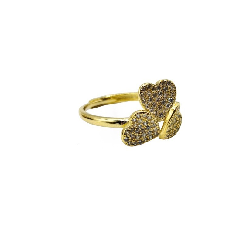 AN. CUORI CON ZIRCONI N ARGENTO MOD. R1851 [ac129e93]
