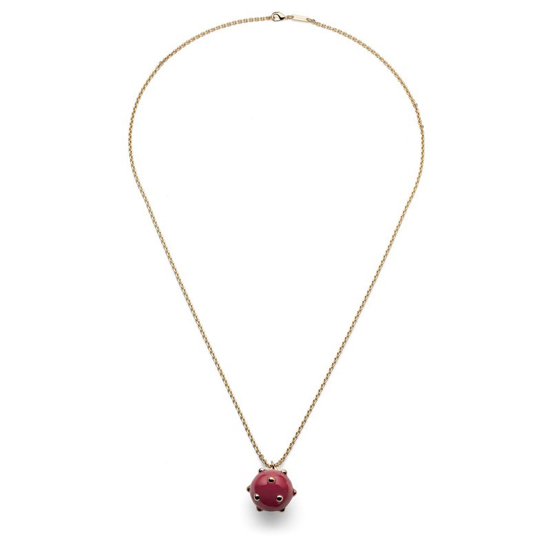 COLLANA CON MINA BORDEAUX IN BRONZO MOD. 2698 [beb6cc33]